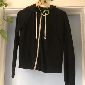 Black zip up hoodie